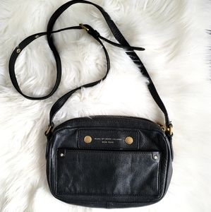 MARC BY MARC JACOBS Black Leather Crossbody